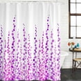 thumbnail image 2 of Purple Shower Curtain, Waterproof Shower Curtains for Bathroom, Polka Dots Watercolor Abstract Art Washable Fabric Bathtub Curtain Set Bath Decor with 12 Hooks 48"x72", 2 of 8