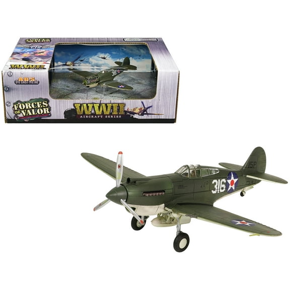 Curtiss P-40B HAWK 81A-2 (P-8127) Aircraft Fighter "WW2 Aircrafts Series" 1/72 Diecast Model by Forces of Valor