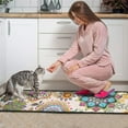 thumbnail image 3 of Pioneer Flower Floral Print Pattern Kitchen Rugs Sets Of 2,Anti Fatigue Kitchen Mat Rugs Non Slip Washable,Decorative Kitchen Floor Mats for Kitchen,Sink,Laundry,17"X30"+17"X47", 3 of 7