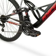 Hyper Bicycles 26 Shocker Mountain Bike, Adult Ages 14+, Black/Red