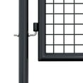 thumbnail image 3 of vidaXL Wire Mesh Fence Gate, Steel, Easy In-Ground Installation, Lockable, 3.28ft W x 7.38ft H Gray, 3 of 5
