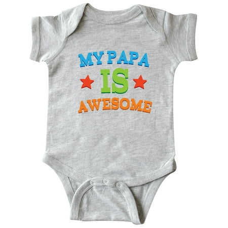 

Inktastic My Papa Is Awesome Gift Baby Boy or Baby Girl Bodysuit