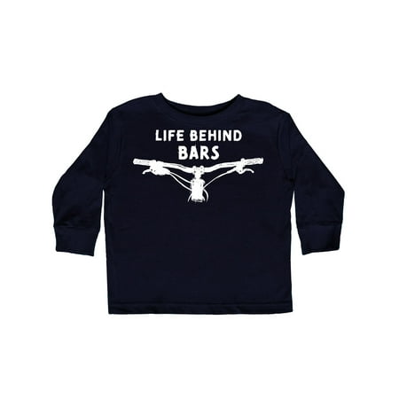 

Inktastic Life Behind Bars Mountain Bike Gift Toddler Boy or Toddler Girl Long Sleeve T-Shirt