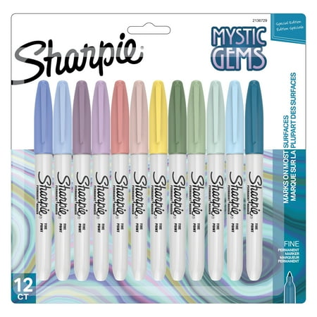 UPC: 0071641189560 | Sharpie Permanent Markers  Fine Tip  Mystic Gems Assorted  12 Count