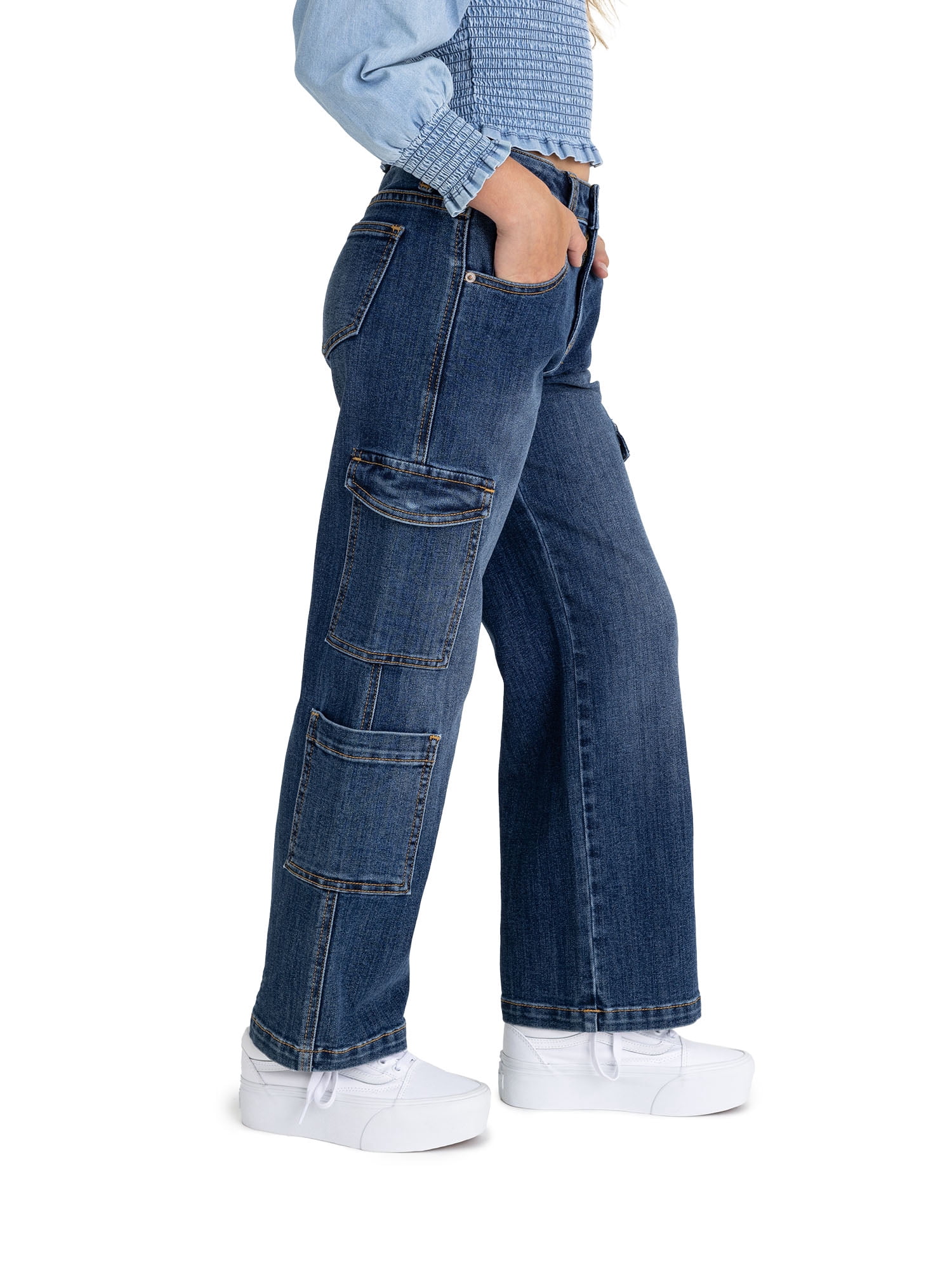 Jordache Girls Wide Leg Cargo Pant, Sizes 6-18