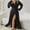 Black, variant on Women's Satin Robe Short Kimono Bathrobes Bride Bridesmaid Wedding Party Robes Sleepwear with Pockets