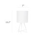 thumbnail image 3 of Lámpara Simple Designs LT2066-WOW, 36 cm, metal blanco, 3 of 9