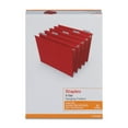 thumbnail image 6 of HITOUCH BUSINESS SERVICES Hanging File Folder 5-Tab Letter Size Red 25/Box TR163535, 6 of 6