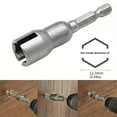 thumbnail image 5 of Ensemble de Embouts de Conducteur Wing Nut Haute Résistance Tige Hexagonale en Acier pour Fixation Efficace du Panneau, 5 of 5