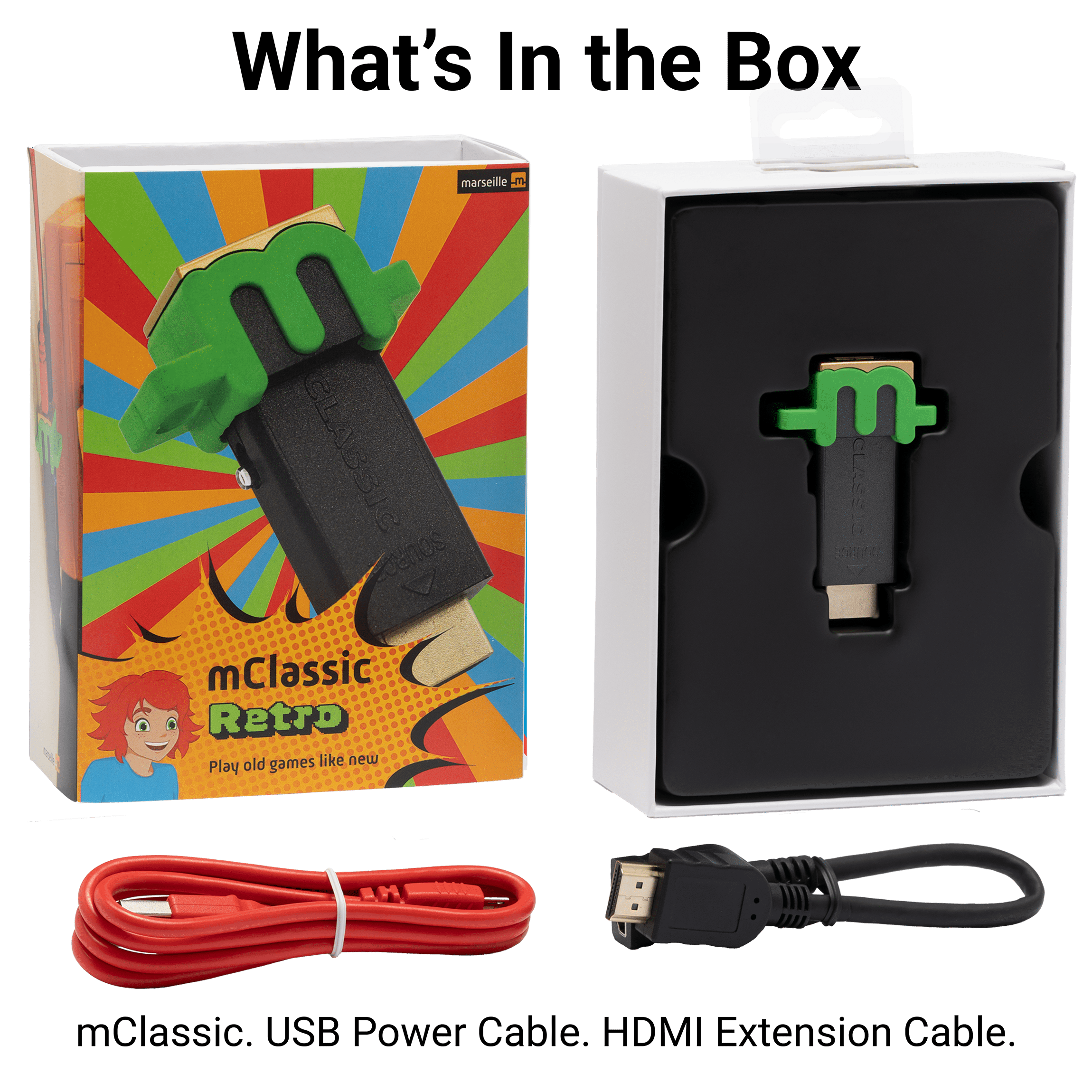 Marseille mClassic プラグアンドプレイ Marseille mClassic Video Game Accessories, Retail Packaging, for