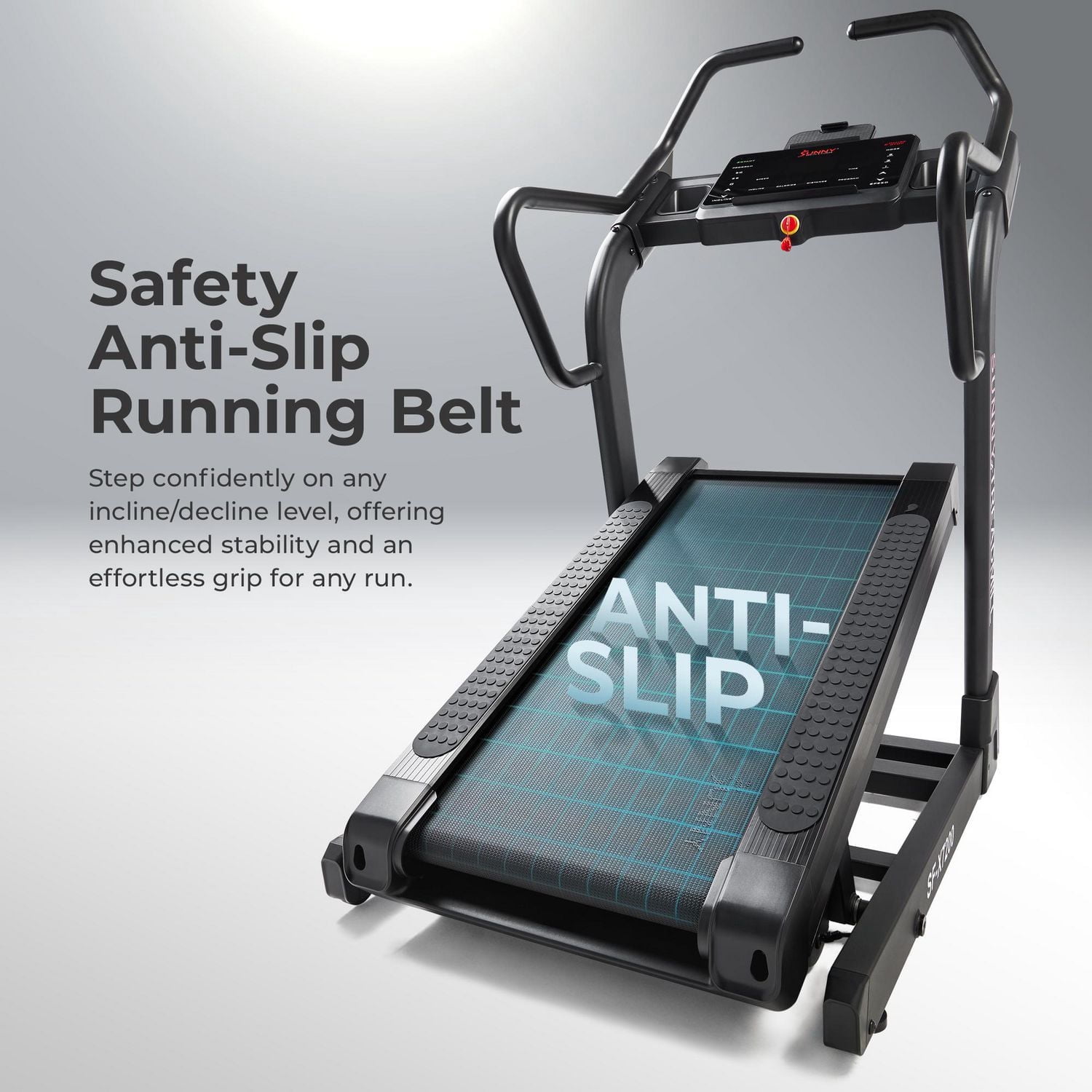 Sunny Health & Fitness Premium Extreme Incline Decline Treadmill, Training Up/ Down Hill Simulator - SF-X7200