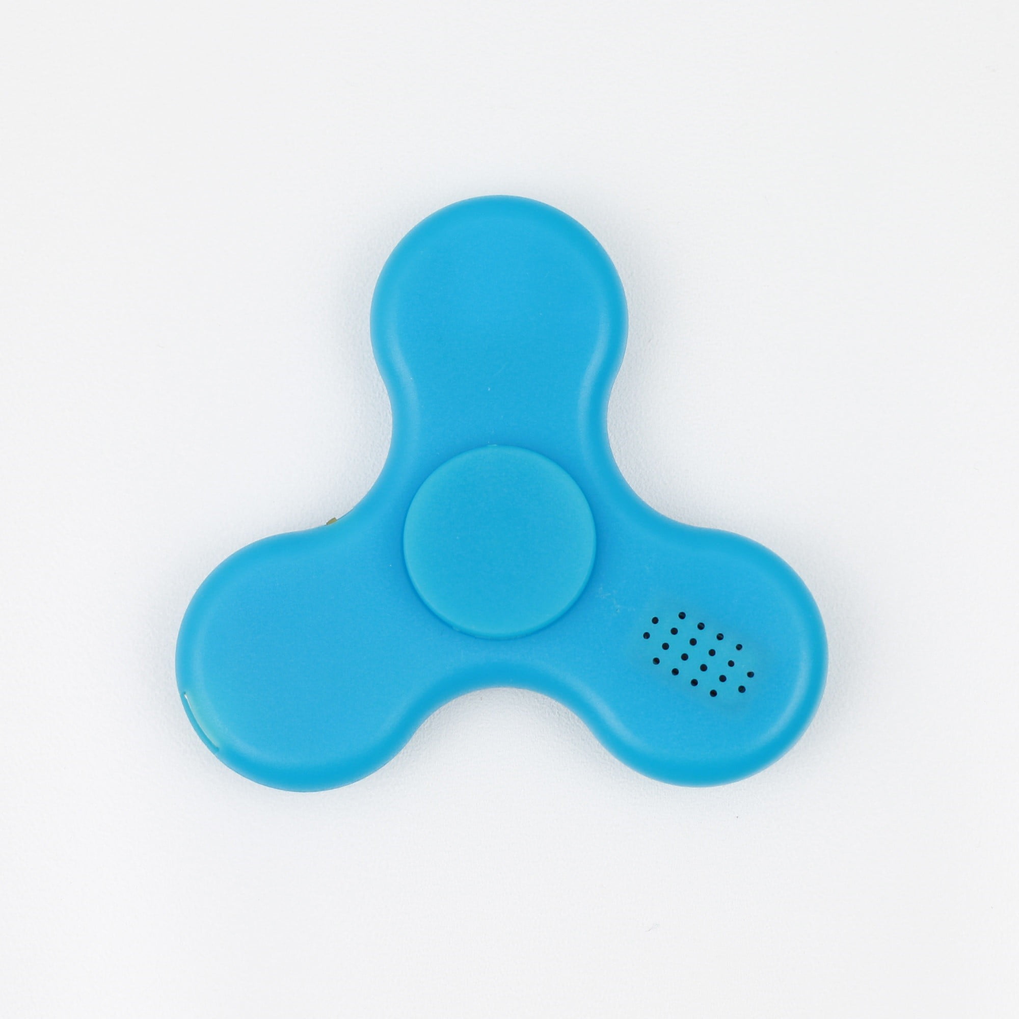Bluetooth Music LED Light Fidget Hand Spinner Tri Finger Stress Relief Toy Blue 