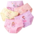 thumbnail image 2 of Calzoncillos de algodón fino para niñas, ropa interior con estampado bonito, bragas transpirables suaves y saludables, bóxer de talla 3 a 10T, 4 unidades por lote, 2 of 4