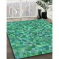 thumbnail image 2 of Ahgly Company Indoor Rectangle Patterned Lime Mint Green Novelty Area Rugs, 2' x 4', 2 of 6