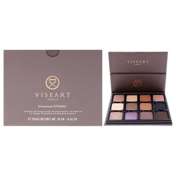 Visepro Palette de Fards à Paupières 12 Teintes - Sireneuse par Viseart Paris pour Femmes - 0.62 oz Fard à Paupières