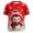 Red, variant on Christmas T Shirt for Women Classic Fit Regular Fit Women's T Shirts Crew Neck Short Sleeve Funny Graphic Tee Elegant Trendy Women Shirts Ladies Casual Tops Casual Holiday Outings