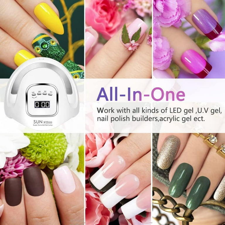 Blaward UV LED Nail Lamp, 280W, Gel Polish Curing, 4 Timer