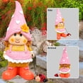 thumbnail image 4 of Garden Gnome Penny Holding a Ladybug Lawn Sculpture, 4 of 4