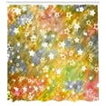thumbnail image 3 of Ambesonne Christmas Shower Curtain, Xmas Grunge Stars, 69"Wx70"L, Multicolor, 3 of 3