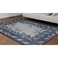thumbnail image 5 of Trans-Ocean Imports CRE58842433 4 ft. 10 in. x 7 ft. 6 in. Liora Manne Carmel Aubusson Indoor & Outdoor Wilton Woven Rectangle Rug - Navy, 5 of 7
