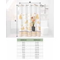 thumbnail image 6 of No Hook Shower Curtain with Snap in Liner, HOME SWEET Gradient Flower Vase Butterfly Hotel Shower Curtains for Bathroom, Washable Shower Curtain Liner Set with Mesh Top Window, 48"x72", 6 of 6