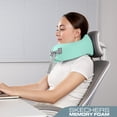 thumbnail image 4 of Skechers Travel Neck Pillow,U Shaped Memory Foam Neck Travel Pillow,Breathable Mesh Fabric,Adjustable Strap,Ideal for Car,Office,Plane&Long Distance Travel,Green, 4 of 8