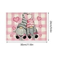 thumbnail image 4 of Plyzle Valentine's Day Love Hearts Placemats,11.8x9.4 Inch Seasonal Anniversary Holiday Table Mats for Party Kitchen Dining Decoration,1 Pcs Table Placemat, 4 of 4
