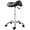 Black, variant on Wubio Professional Ergonomic Saddle Stool, Black - Adjustable Hydraulic Seat, Rolling Spa Salon, Massage, and Medical Office Chair with Swivel Wheels