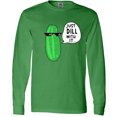 thumbnail image 3 of Inktastic Just Dill with It Chill Dill Pickle in Sunglasses Long Sleeve T-Shirt, 3 of 5