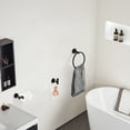 thumbnail image 3 of 3 - Piece Bathroom Hardware Accessories Set Wall Mounted, 3 of 9
