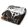thumbnail image 7 of HELLOYOUNG Cozy Blanket Flannel Flying Moth Pattern Warm Soft Throw with Storage Bag for Home Office Travel Napping Sleeping Halloween Decor Bedding, 7 of 7