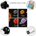 OWNSERIES Space Solar System Universe Planets Pattern 4PC Frameless