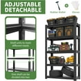 thumbnail image 2 of Garage Shelving, Garage Storage Shelves, 2500 LBS Heavy Duty Adjustable Metal Garage Shelves, Easy Assembly, Shelves for Garage Storage, Warehouse, Basement, Black, 2 of 6