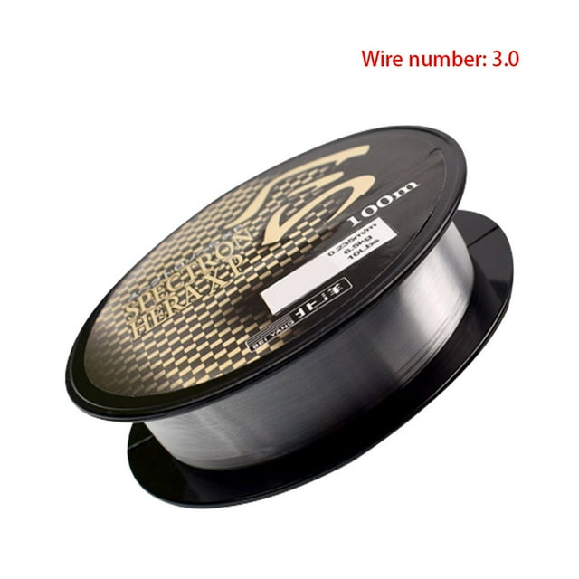Fishing Line Spool Outdoor Camping fishing thread; nylon River Sea Pond Nylon Fishing Thread Angling Accessory, Transparent, Size 3.0