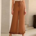 thumbnail image 4 of Women Flared Trousers, Loose Women High Waist Slim Flared Pants Invisible Zipper Slim Fit For Work For Holiday, 4 of 6