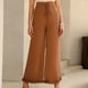thumbnail image 4 of Women Flared Trousers, Loose Women High Waist Slim Flared Pants Invisible Zipper Slim Fit For Work For Holiday, 4 of 6