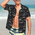 thumbnail image 5 of Lsque Travel The World pattern Hawaiian Shirt for Men, Unisex Summer Beach Casual Short Sleeve Button Down Shirts-Medium, 5 of 9