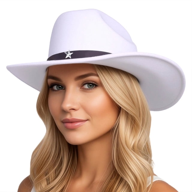 Western Style Cowboy Hat for Everyday Casual Wear Unisex Adult Riding Accessory with Classic Solid Design and Versatile Seasonal Use