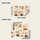 thumbnail image 3 of Cute Pumpkin Flowers Leaves Restaurant Home Decoration Wall Stickers, 3 of 7