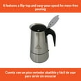 thumbnail image 5 of IMUSA Stainless Steel 4-Cup Stovetop Coffeemaker, Gray, 5 of 9