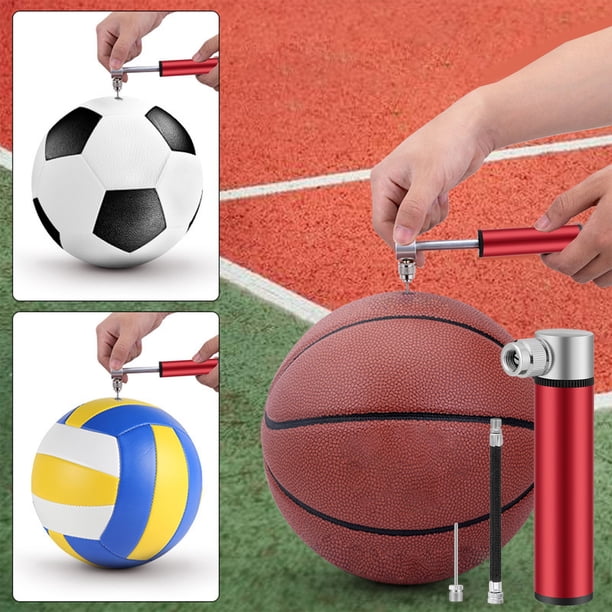Mini bomba de aire portátil para bicicleta, inflador de aleación de aluminio de alta presión para neumáticos de bicicleta, baloncesto, fútbol, voleibol | Diseño compacto y ligero | Multifuncional