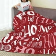 thumbnail image 6 of Zufioo Ho Pattern Funny Christmas Fleece Blanket Queen Size,Plush Bed Blanket,Ultra Soft Throw Blanket,Plush Fuzzy Cozy Blanket Perfect for Bed,Couch-40"x30", 6 of 7