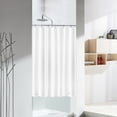 thumbnail image 5 of Yisure Short Length Shower Curtain White PEVA Liner for RV Small Travel Trailer Bath 48x60in, 5 of 5