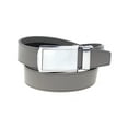 thumbnail image 1 of Men's Genuine Leather Ratchet Dress Belt with Automatic Buckle - DS7869 - Gray, M, 1 of 4