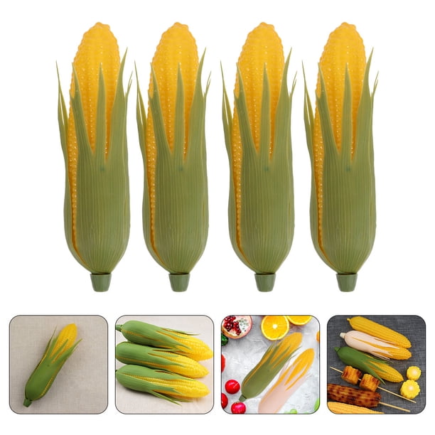 Lot De 6 Épis De Maïs Artificiels Réalistes – Faux Maïs Vert Pour Décoration Cuisine, Photographie, Fêtes & Thanksgiving