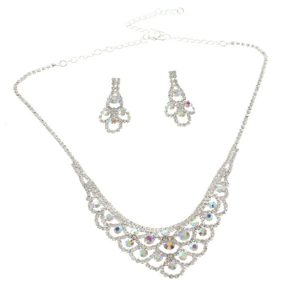 Rhinestone Necklace Set
