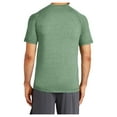 thumbnail image 2 of Yellow Rooster Mens Tri-Blend Wicking Raglan Tee Forest Green Heather M, 2 of 6