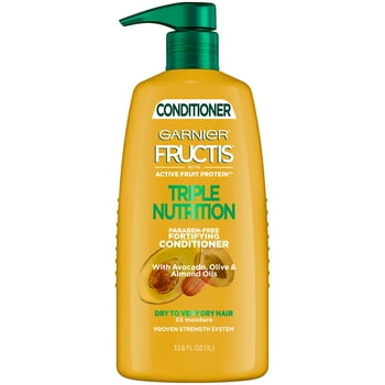 Garnier Fructis Triple tion Fortifying Conditioner with Avocado Oil, 33.8 fl oz