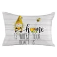 thumbnail image 7 of Farmhouse Gnome Bee and Honey Outdoor Pillow Covers Set of 2,Decorative Waterproof Throw Pillow Case,Black Quote on Wooden Grain Cotton Linen Soft Cozy Cushion Pillowcases, 7 of 7
