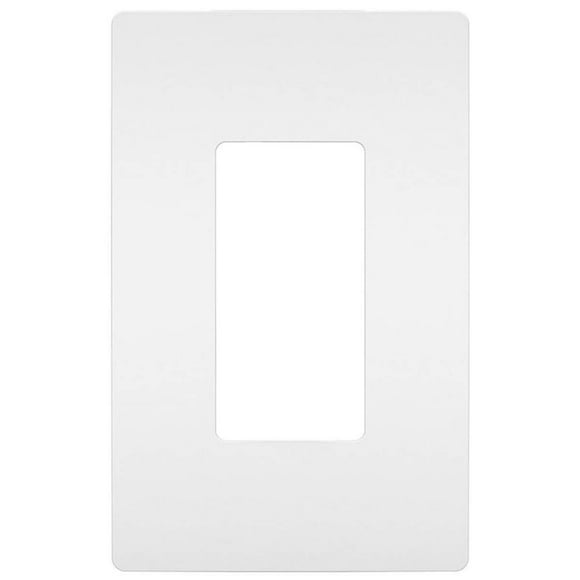 screwless wall plate plastic sub plate one-gang in white